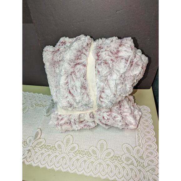 Royal Luxe Luxury Micromink Reversible Sherpa Blanket Throw RED NEW - Picture 2 of 6